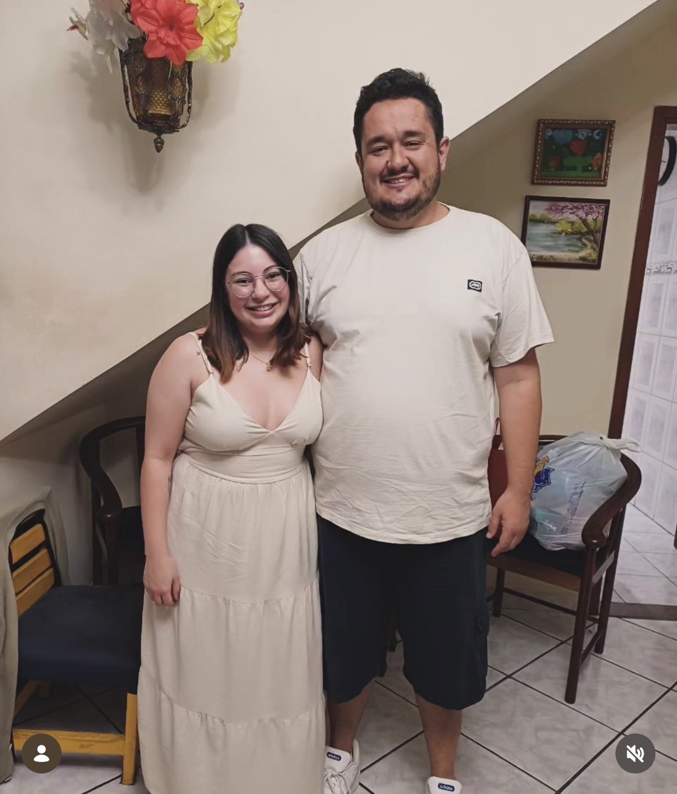 Luis Sobrinho e sua esposa